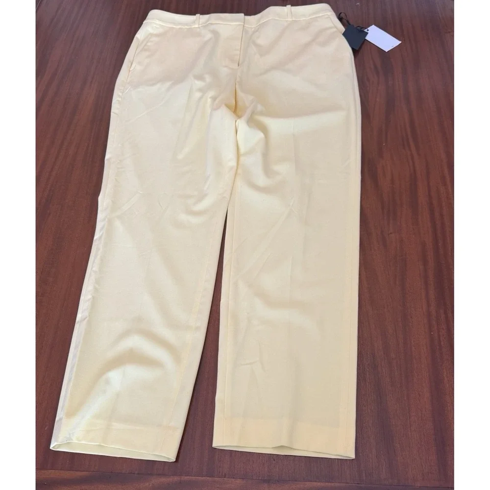 Lot 2 Women‎ Dress Pants Size 16 DKNY Essex Yellow + Elaine Rose Pull On Career